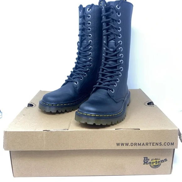 Martens Shoes Dr Martens Luana Tall Combat Boots In Mint